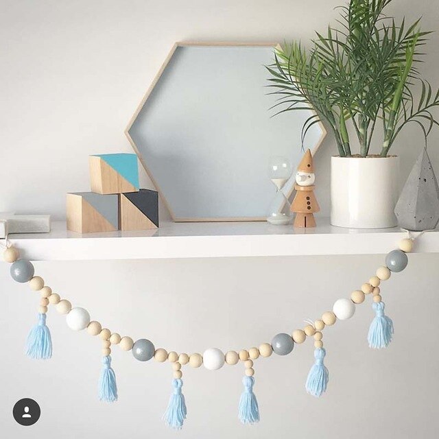 Boho Kwastje Garland Kwastje Muur Opknoping Decor Pastel Kwastje Banner