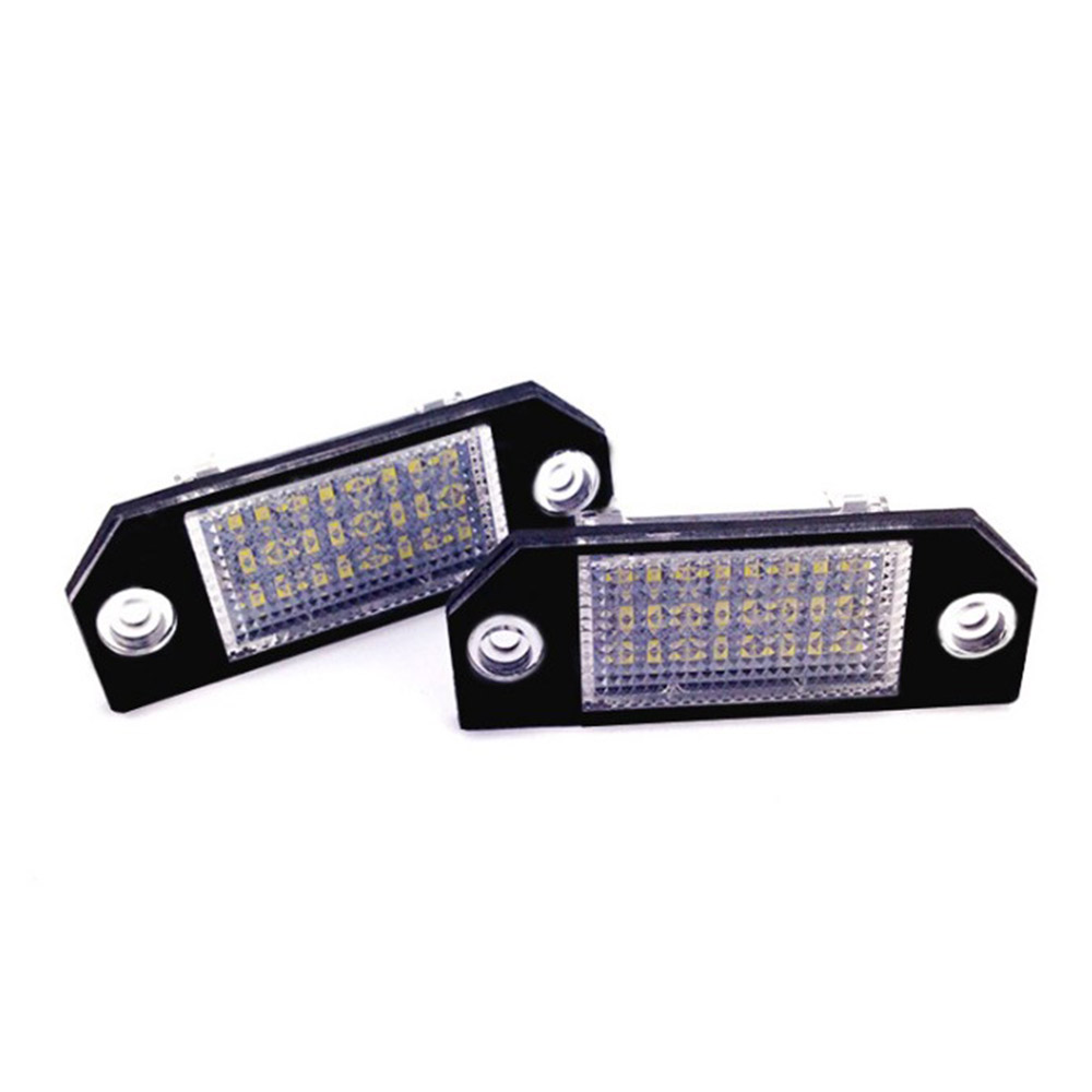 2 stuks 12 V LED Aantal Kenteken Licht Lampen Voor Ford Focus C-MAX MK2 03-08 Exterieur Accessoires kentekenplaat Verlichting