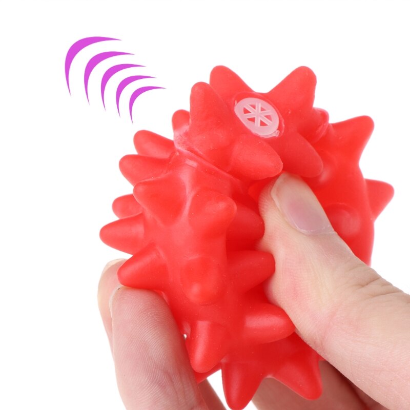 Juguetes para gatos mascotas pelota de goma perros suaves cachorro gatito masticar sonido interactivo chirriante