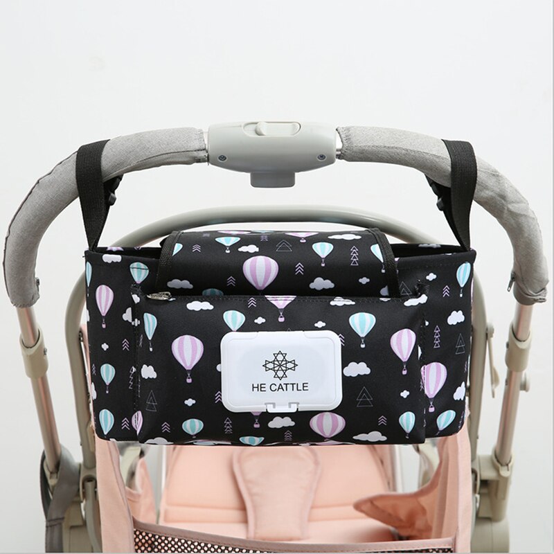 Kinderwagen Organisator Tas Mummie Luiertas Baby Kinderwagen Buggy Winkelwagen Opknoping Tas Waterdicht Afneembare Handtas Kinderwagen Accessoires