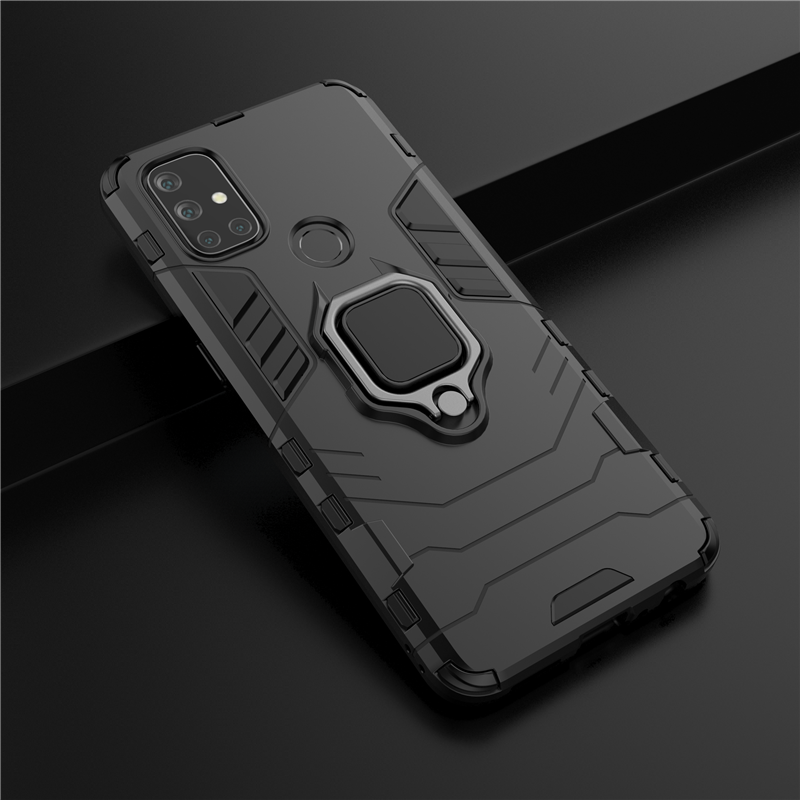 HATOLY Deksel til OnePlus Nord N10 5G - TPU Silikon Armor med Magnetisk ringe