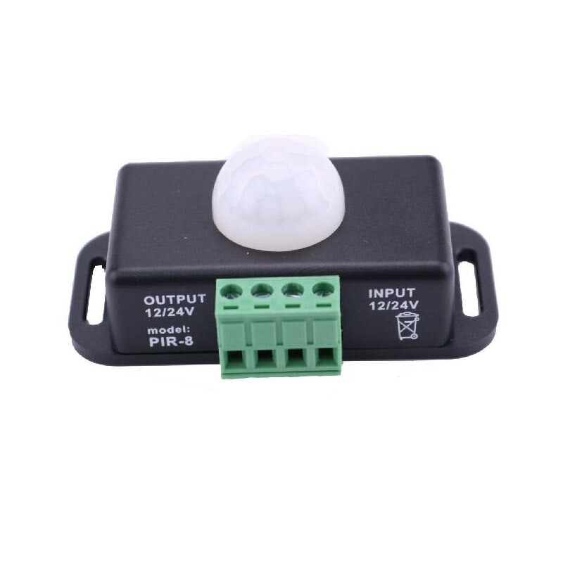 12V 24V PIR Motion Sensor Switch Detector for 5050 3528 LED Strip Profile Ruban Light Tape Infrared Detection 6A 12 V 24 Volt