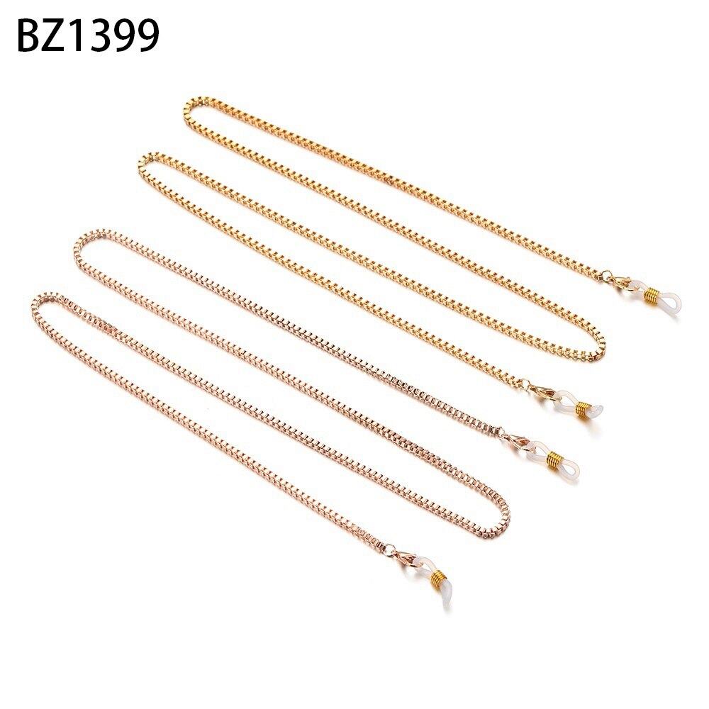 Reading Glasses Chain for Women Metal Sunglasses Cords Beaded Eyeglass Lanyard Hold Straps Eyewear Retainer: BZ1399
