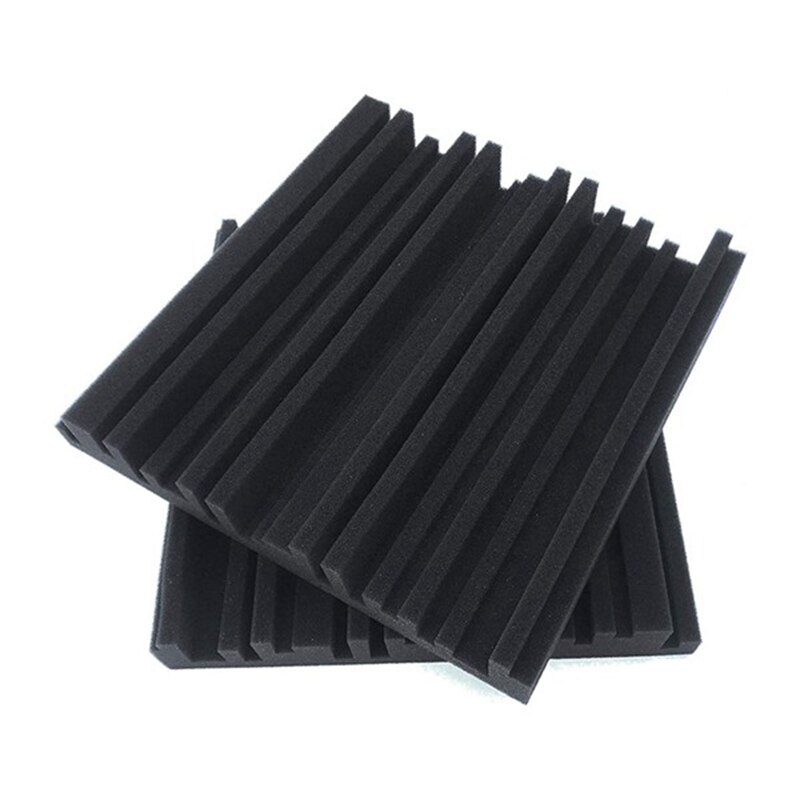 6Pack Groove Acoustic Foam Studio Recording Ceiling Soundproof Panels Sound Absorption Tiles 15inch x 15inch X2inch