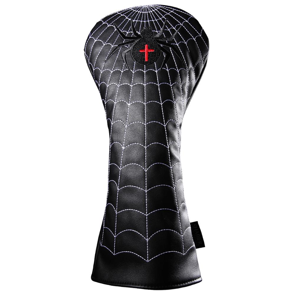 Golf Club Headcover Black Cross Spider Golf Driver Cover Headcover for G400 G410 420CC 440CC 460CC Driver