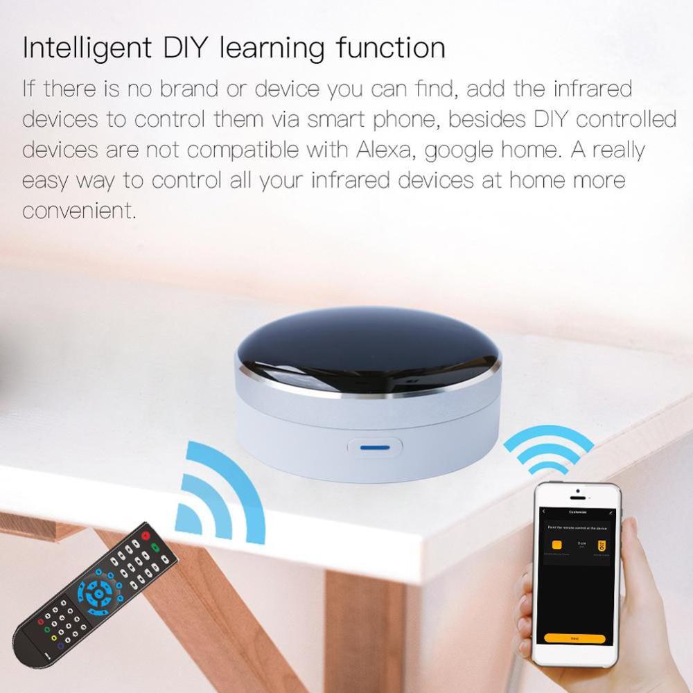 WiFi IR Remote, Infrared Universal Smart Remote Controller Smart Home Automation Work for Google HomeAssistant Alexa
