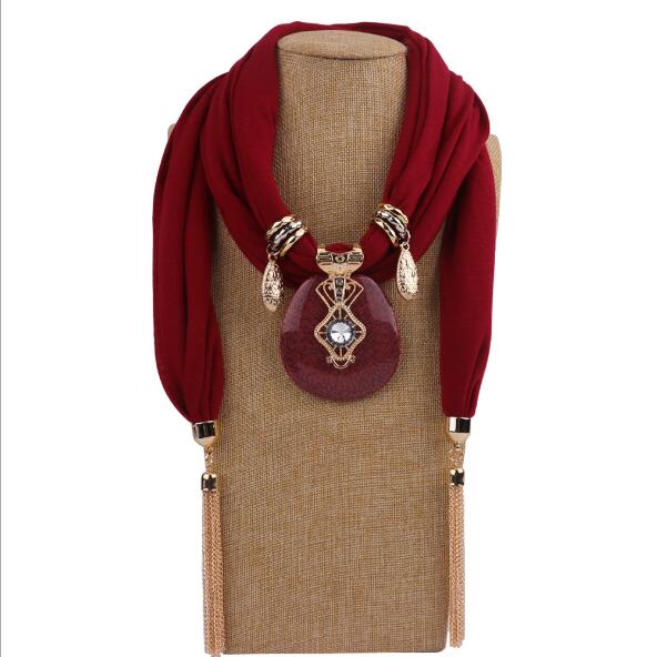 Écharpe à chaîne pour femmes, bijoux à la , collier, écharpe à pendentif, Foulard de tête, Hijab pour femmes, accessoires: style1973-3