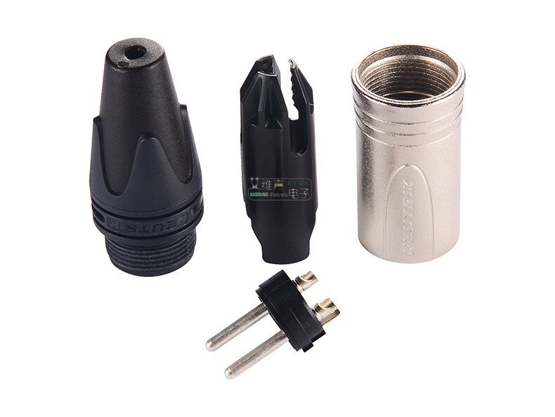 NEUTRIK three core XLR balance cannon male plug NC3MXX Silver-plated with color ring