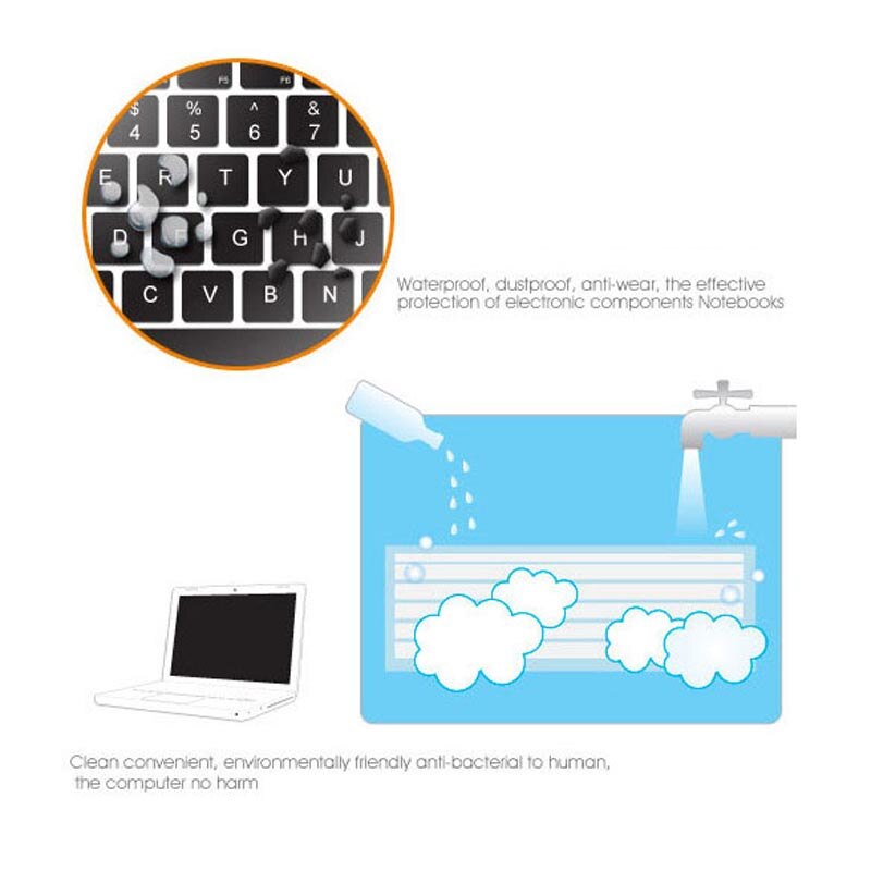 Cover Skin Protect Laptop Notebook Pink Silicone 12.5" x 5.75" Laptop Keyboard Skin Protector Cover for macbook