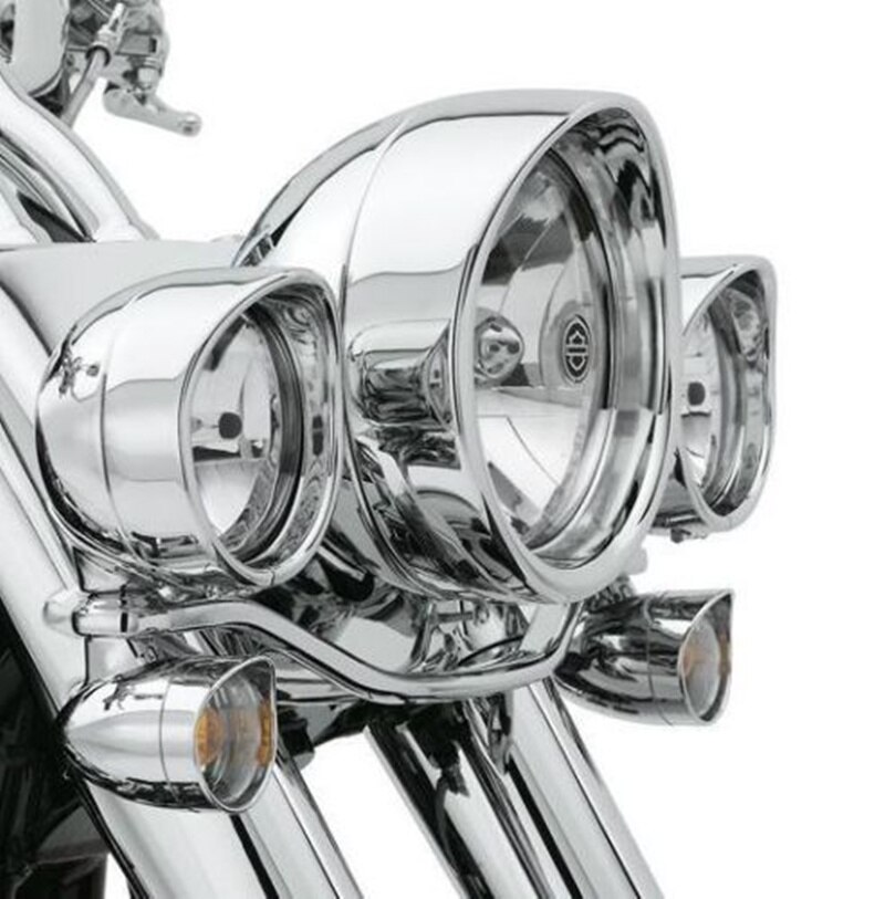 7 "chrome farol guarnição anel para harley & motocicleta touring rua glide estrada rei trikes flhx flhr flh/t 96-16 17 18