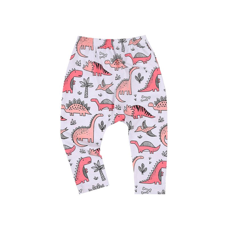 Brand Dieren Kids Joggingbroek Voor Jongens Meisjes 0-3T Mode Sport Lange Broek Baby Dinosaurussen Gedrukt katoenen Broek: B / 3T