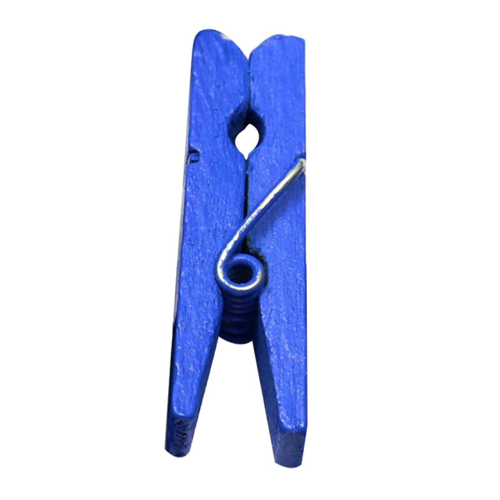 T #100 pièces Mini Clip en bois 1.4 pouces, petite taille, pinces à vêtements, pinces à linge, pinces à Photo multicolores, artisanat, accessoires de Scrapbooking: Blue 