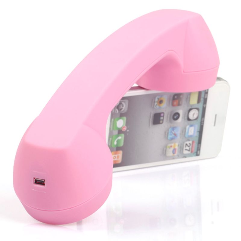 Wireless Bluetooth 2.0 Retro Telephone Handset Receiver Headphone for Phone Call