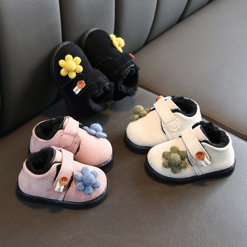 Kinderen Kid Baby Meisjes Laarzen Animal Prints Enkel Sport Korte Laarsjes Casual Bloem Katoenen Warme Schoenen Laarzen Meisjes Winter