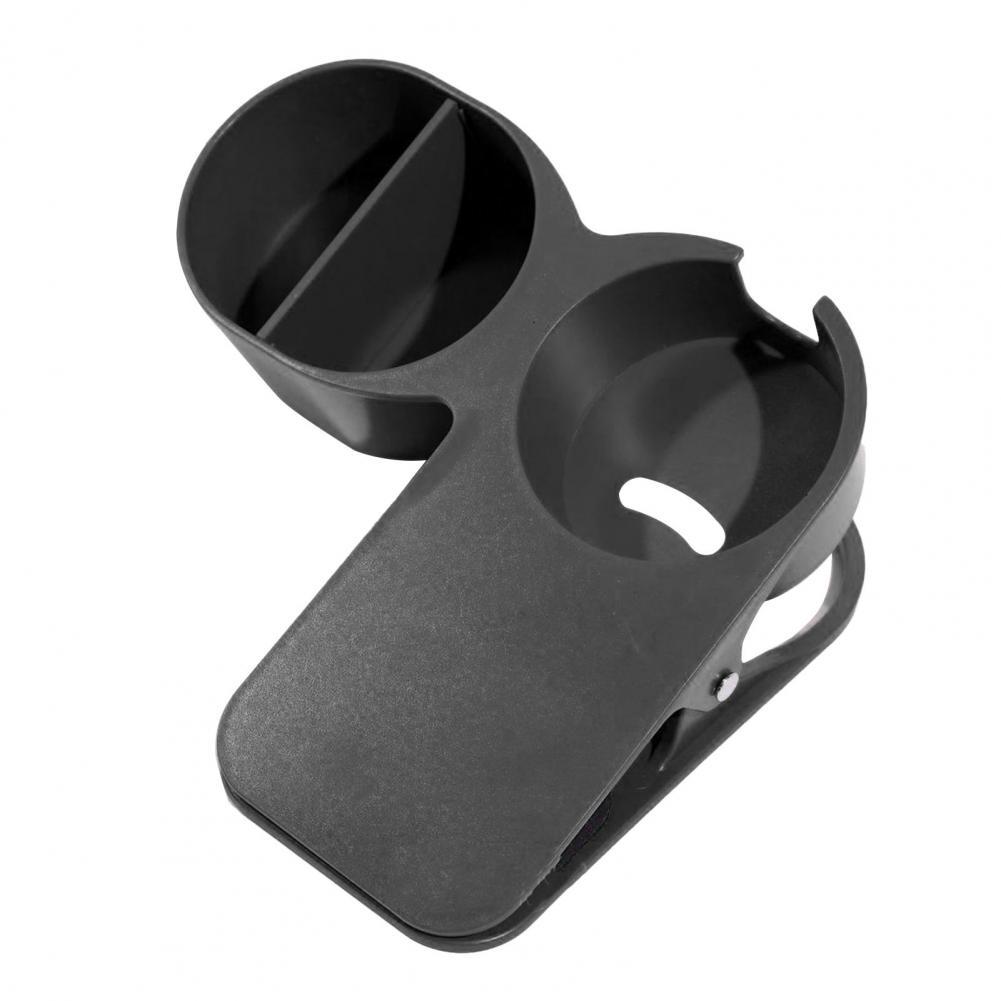 Convenient Bottle Stand Clamp Adjustable with Storage Case Flexible Office Storage Cup Holder Clip: Black