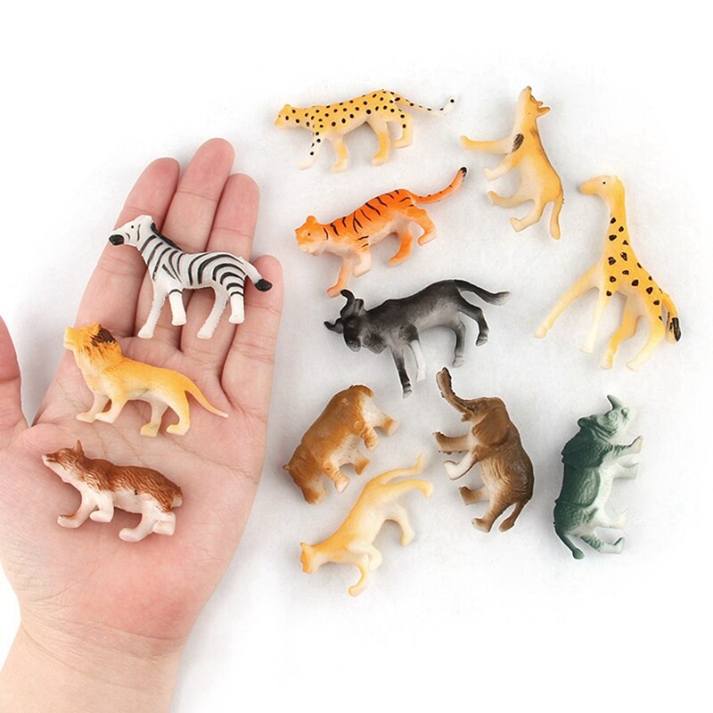 Zoo dyr - dyrespil sæt - børns sjove legetøj
