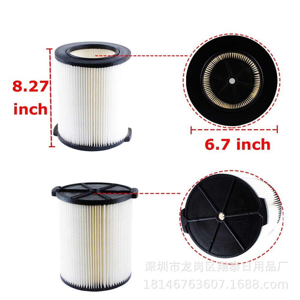 Velegnet til ridgid  vf4000 rummelig støvsuger udskiftning af filtervask  wd5500 wd0671