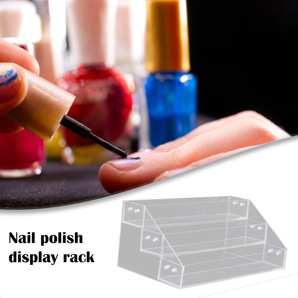 Acrylic Nail Polish Display Stand Multi-Layer Plastic Transparent Frame Mask Lipstick Display Rack Cosmetic Storage Box