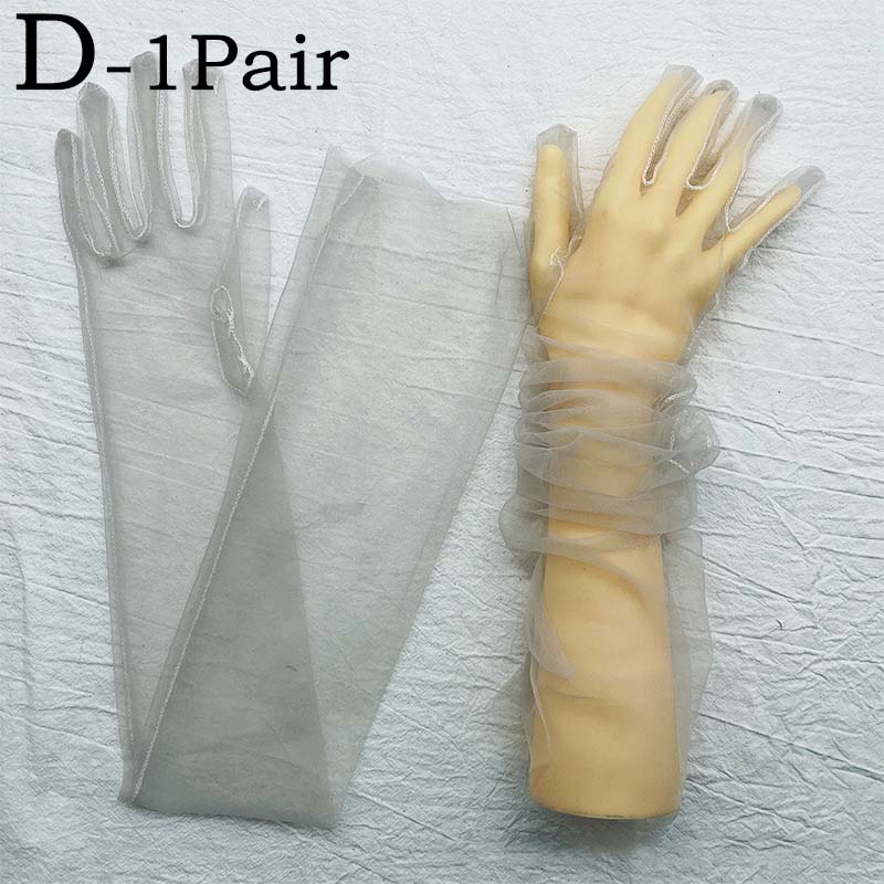 Gloves for Women Dress Sheer Mesh Gloves Sexy Thin Elbow Long Gloves Wedding Full Finger Anti-UV Cycling Driving Mittens: army green