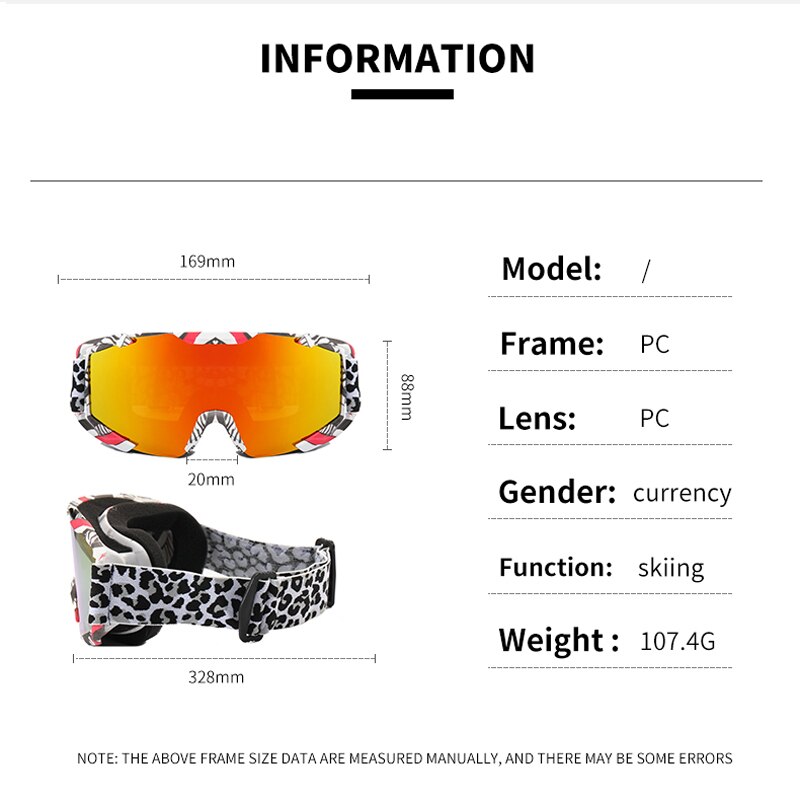 Gafas de sol de esquí con protección UV400 para hombre y mujer, lentes coloridas anticolisión para motocicleta, todoterreno, juego de guerra, espejo de nieve, 8 colores