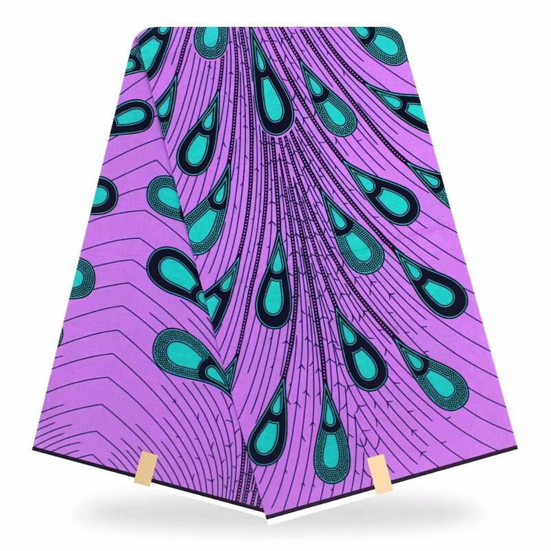 ESEWING Ankara African Wax Print Fabric 100% Cotton 6 Yards Sewing Material For Dress Ghana Nigeria Wax Fabric 27: 1