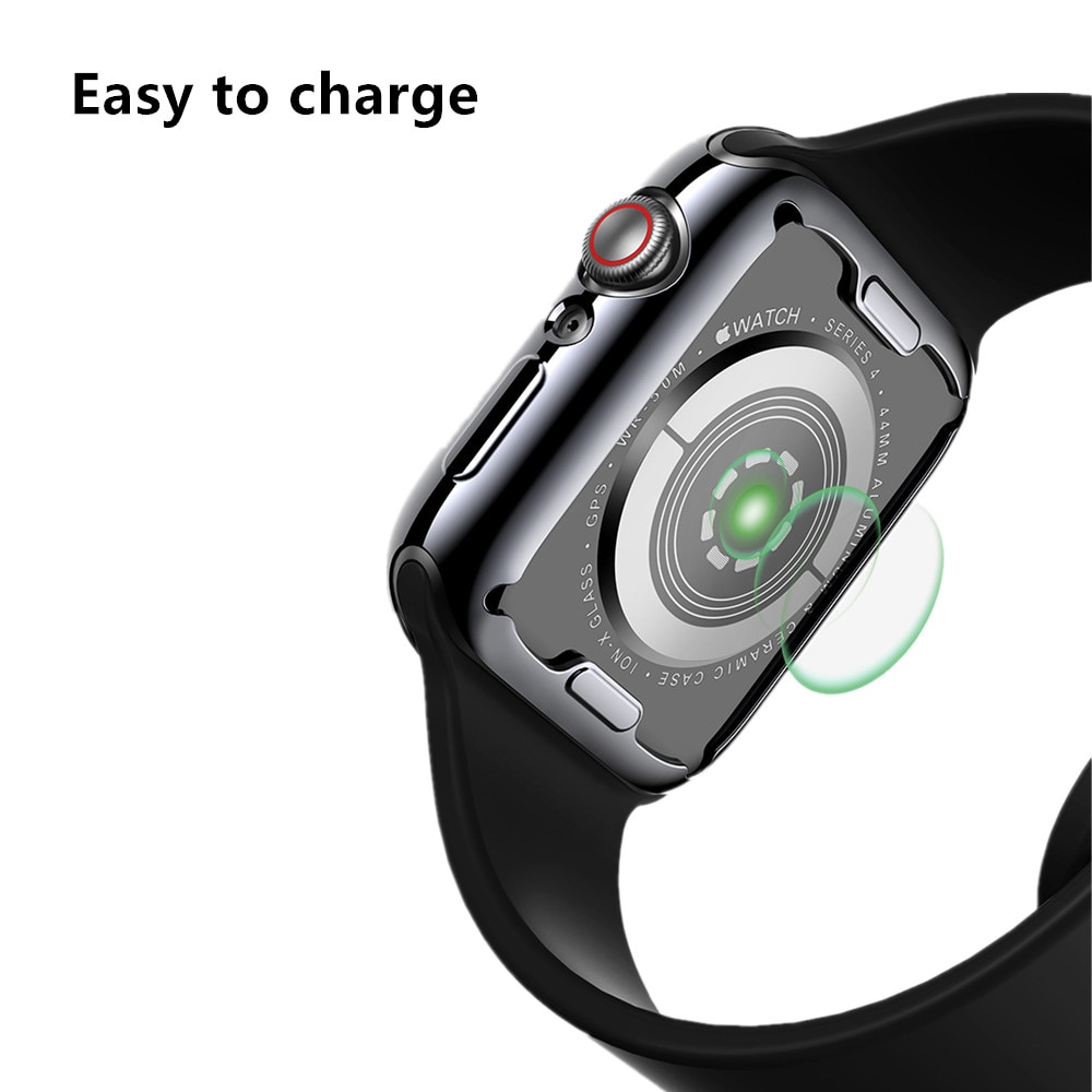 Cover Case Voor apple watch band 44mm/40mm apple watch 5 4 3 band 42mm/38mm iwatch screen protector siliconen beschermende bumper
