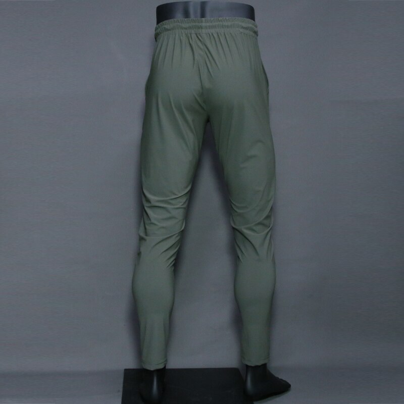 Man joggingbukser lynlås reflekterende fodbold sport træning gym joggingbukser slim work elastik talje lette tynde cool bukser