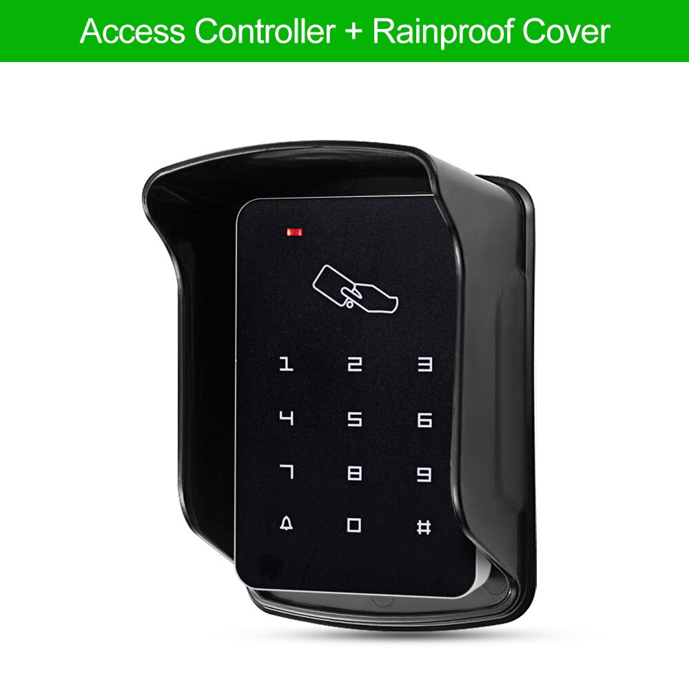 OBO Access Control Keypad RFID Keyboard Waterproof Outdoor Cover 125KHz Standalone Access Controller System Reader 10pcs Keyfobs: Keypad with Cover