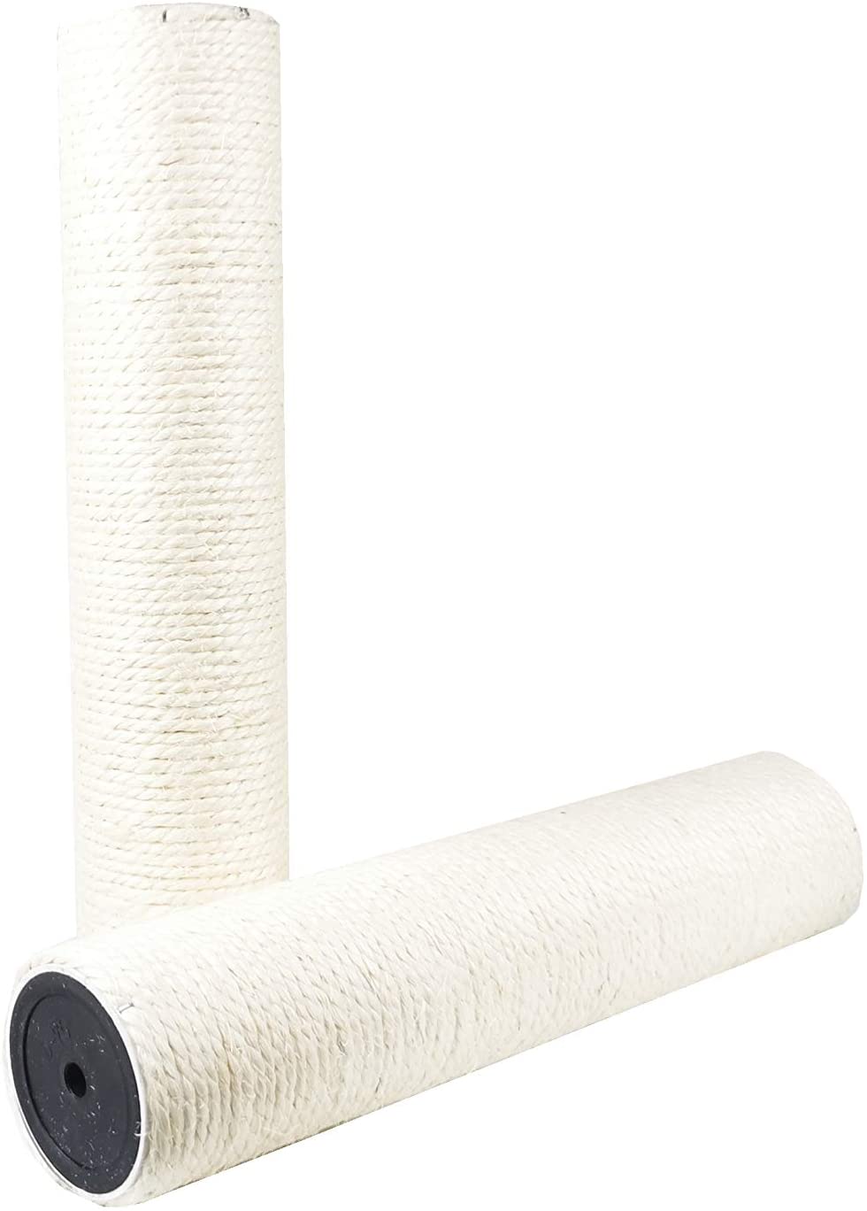 Lot De 4 Poteaux à Chat De Rechange En Sisal - 38 Cm Avec Grattoir Intégré - Pour Arbre à Chat, Griffoir, Bricolage - 7