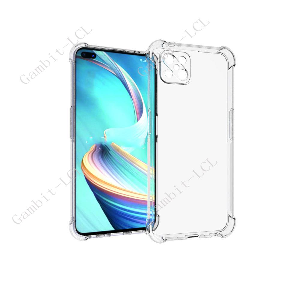 Faldsikkert cover til oppo reno 4 z 5g 6.57 " blødt silikone tpu originalt stødsikkert bagcover til reno 4z reno 4 4z cph 2065: Default Title