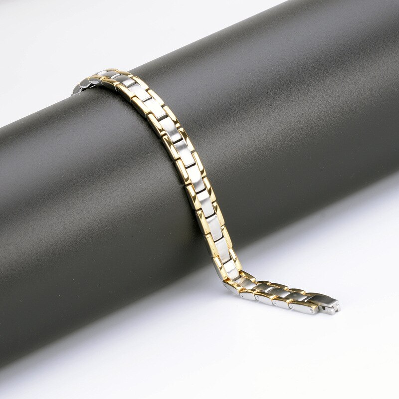 Energieheilungsarmband aus titanstahl, magnettherapie-Armbinde aus Germanium für damen und herren