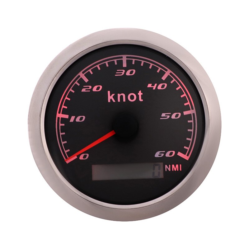 Velocímetro Digital para coche, odómetro de velocidad de bisel de acero inoxidable, impermeable, sin Antena GPS, apto para barco, 85MM