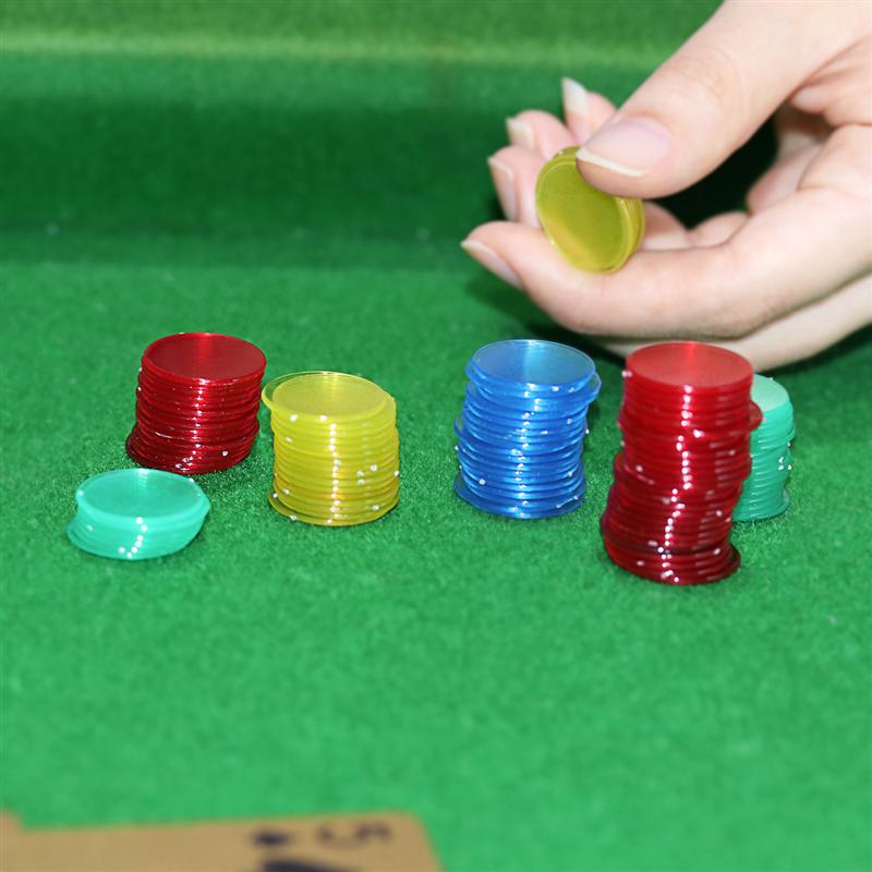 Produktbild von 300pcs Professionelle Bingo-Spiel-Chips Zählen Bingo-Chips Kunststoff