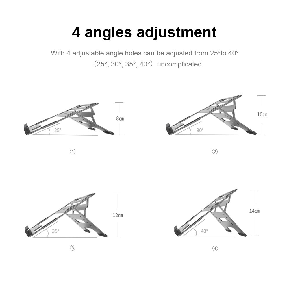 Parblo PR110 Adjustable Tablet Stand with Metal Appearance Suitable for tablet Display iPad and Laptop foldable stand
