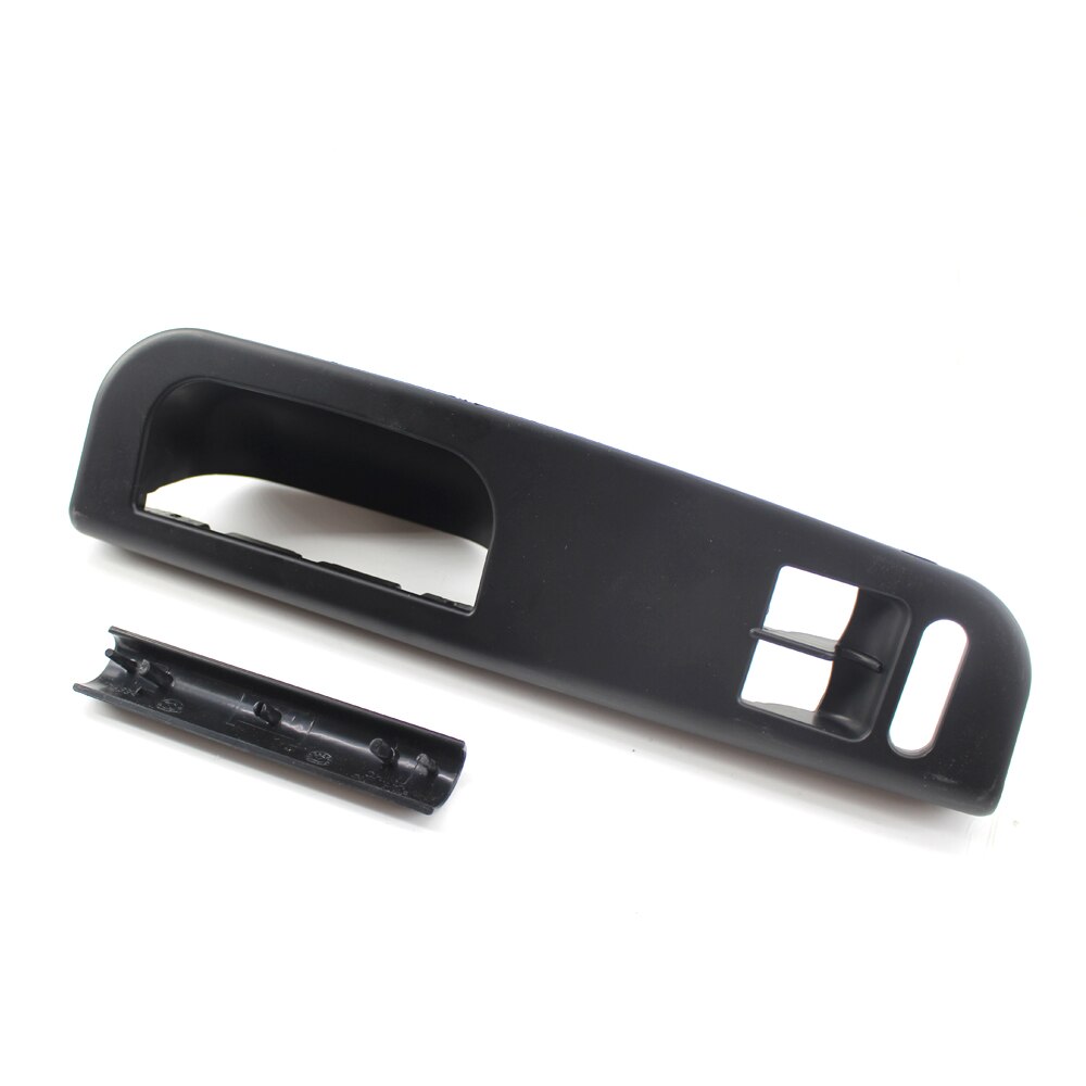 Panel frontal izquierdo para coche, Panel de Control de ventanilla eléctrica, bisel embellecedor de potencia con barra lateral para Golf 4 Passat 1998-2005, 2 puertas, negro/gris
