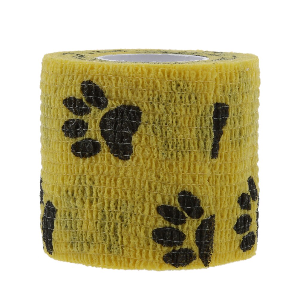 5 Rolls Pet Dog Cat Horse Vet Wound Cohesive Bandage Self Adherent Wrap Tape