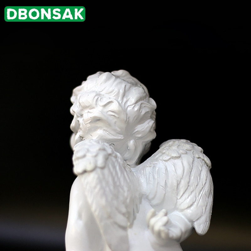Ett par kyss ängel ornament harts ängel skulptur cupid ängel staty bröllopsfotografering rekvisita vardagsrum sovrum dekorationer