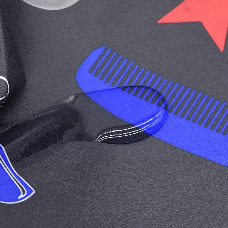 Frisörsäng mönster klippa hår vattentät tyg salong frisör cape frisör retro frisör tyg