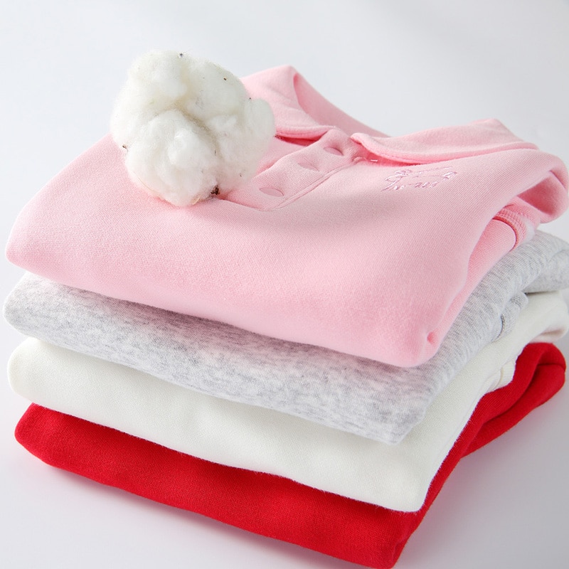 Baby Bodysuit Lange Mouwen Kleding Dikke Warme Kinderen Kleding Baby Meisjes Jongens Kleding Kinderen Jumpsuit 100% Katoenen Baby Overalls