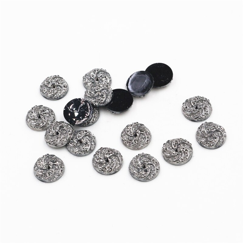40pcs 12mm Mix Colors Windmill Style Flat back Resin Cabochon For Bracelet Earrings accessories: G1-08