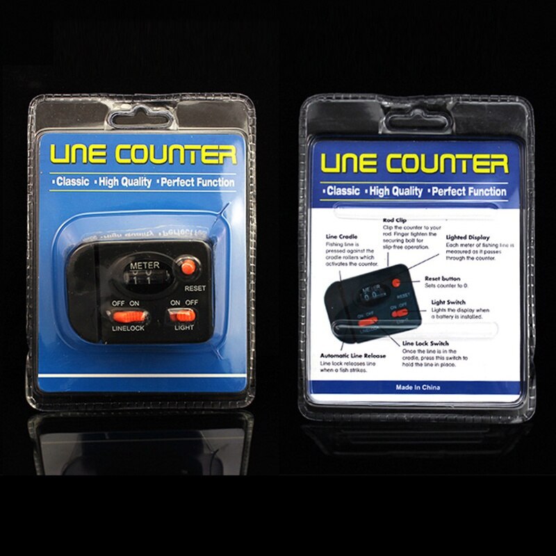Fishing Line Length Counter Fishing Line Counter Full-featured Equipped With Light Fishing Tackle Tool