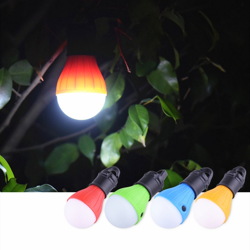 Portable Camping Equipment Outdoor Hanging 3 LED Camping Lantern Soft Light LED Camp Lights Bulb Lamp for Camping Tent Fishing