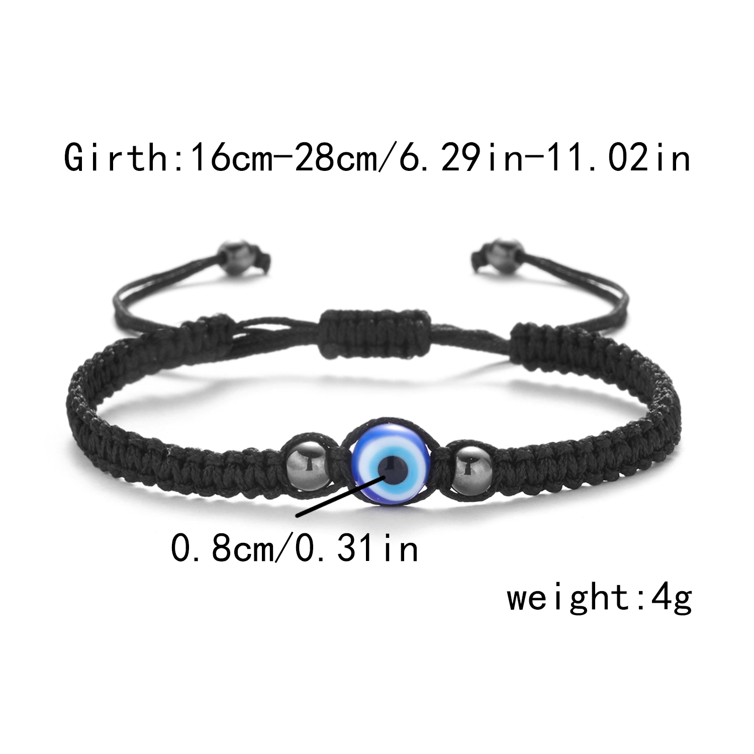 Gebed Turkse Hand Palm Evil Eye Gevlochten Armband Blauw Zwarte Kleur Nylon Draad Lucky Paar Armband & Bangles Sieraden Mannen vrouwen: Licht Geel Kleur