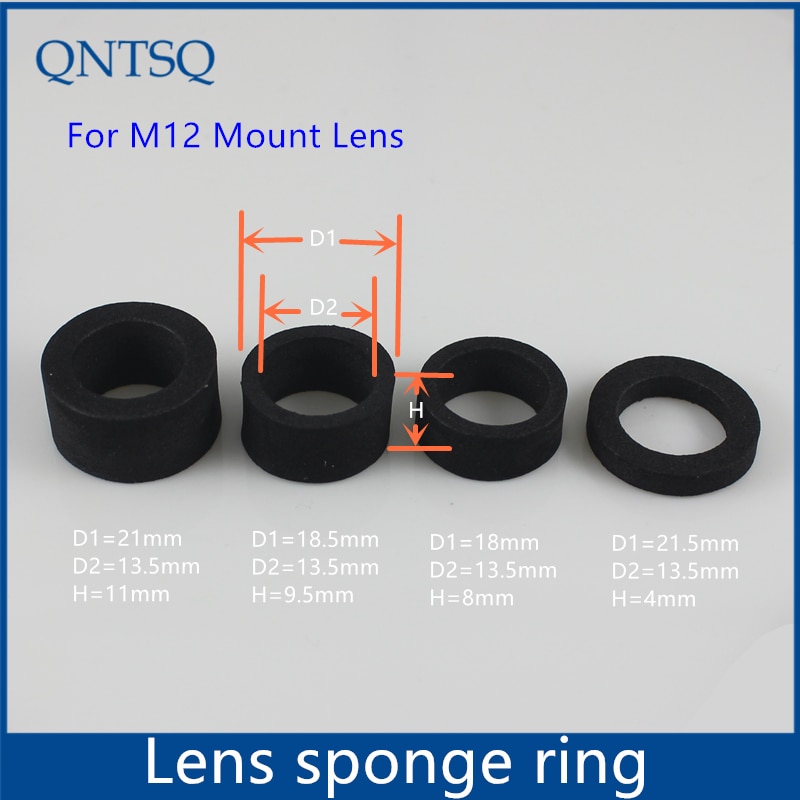 M12 linsemonteret kameralinsen monteres ccd-objektivholderen fast ring, linselåsering. svampring