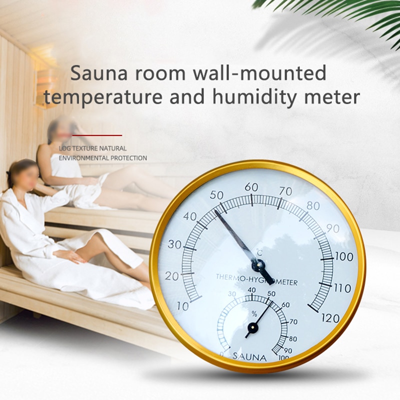 Rvs Thermometer Hygrometer Voor Sauna Temperatuur-vochtigheidsmeter Huishoudelijke Verhandelt