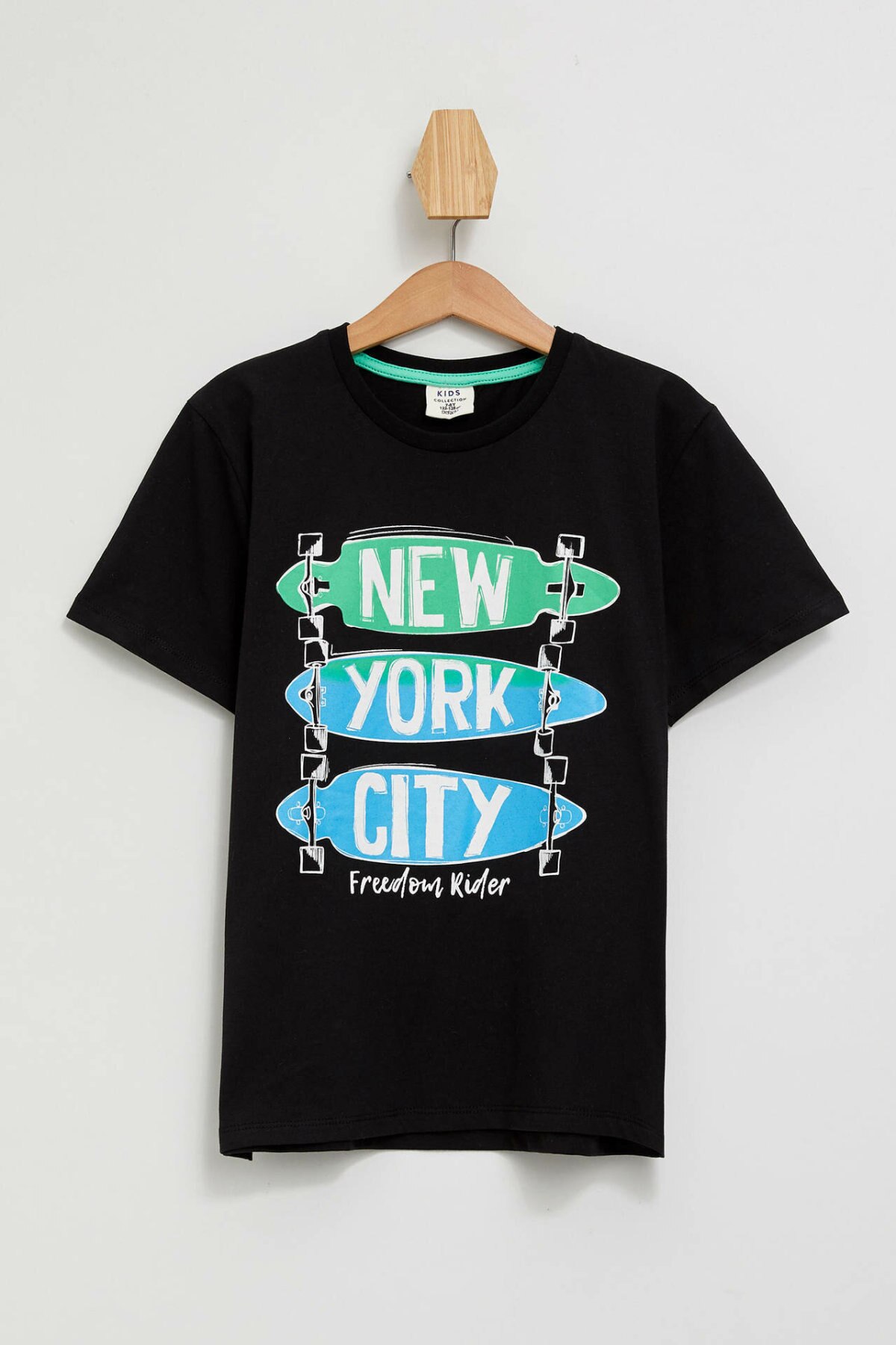 DeFacto Sommer Jungen Crewneck Tops Kinder Casual Brief Drucken Kurzen Ärmeln T-shirt Jungen Baumwolle Sportshirt Neue-M3261A619HS