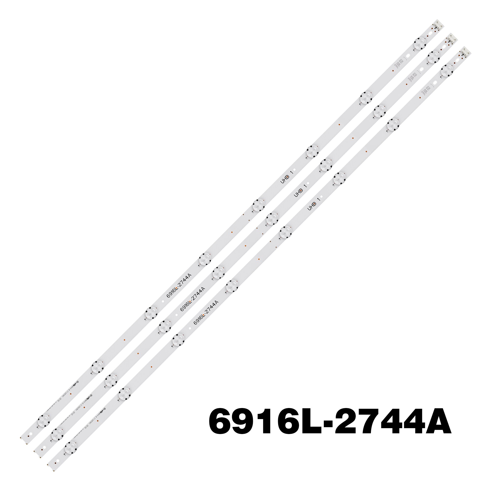 Led strip til  lg 43 uh 610a 43 uh 603v 43 uh 6030 ud 43 uh 630v lc430 dge fj  m2 43 &quot;  v16.5 kunst 3 2744 rev 0.1 6916l-2744a 43 uh 620v 43 uh 610t