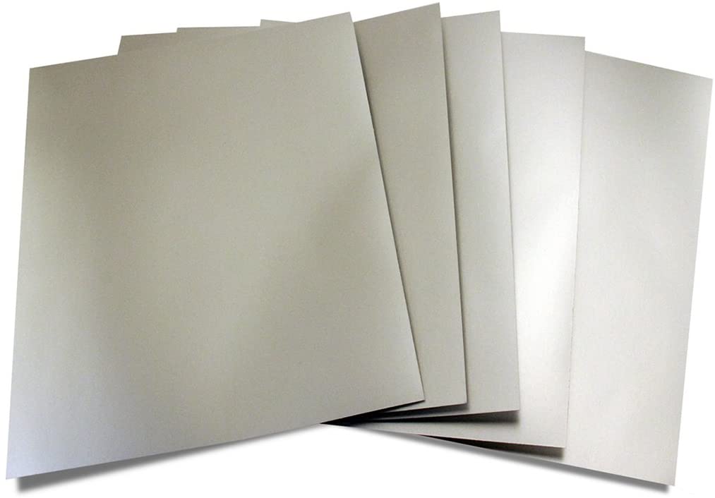 16Sheets/Pack Spiegel Boord Lakens Reflecterende Glanzende Poster Board Metallic Folie Vellen Papier Voor Kunsten En Ambachten 297x210mm: Zilver