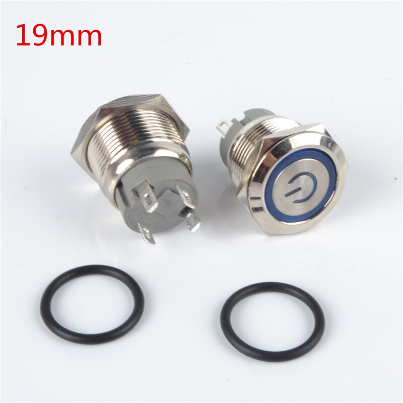 5V 19mm Momentary Push Button Metal Switch