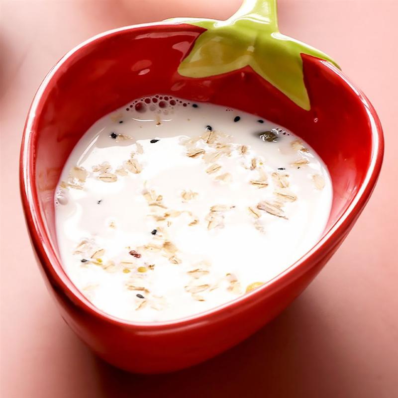 Strawberry Shaped Fruit Bowl Salad Bowl Fruit Rice Serving Bowl Food Storage Container Salad Snack Dish Restaurant Kitchen Bowl